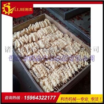 廠家直銷 豆腐串油炸流水線 全自動豆腐串油炸機