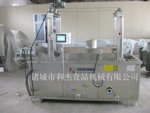 沙琪瑪油炸流水線(xiàn)，自動(dòng)控溫油炸流水線(xiàn)