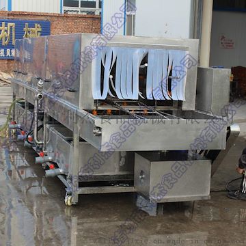 供應全自動周轉(zhuǎn)箱清洗機流水線 蔬菜筐清洗機