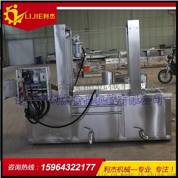 麻花油炸流水線/利杰機械電加熱雙網(wǎng)帶麻花油炸成套流水線