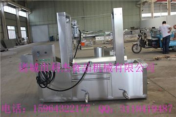 連續(xù)式油炸生產(chǎn)線 網(wǎng)帶式油炸機(jī)